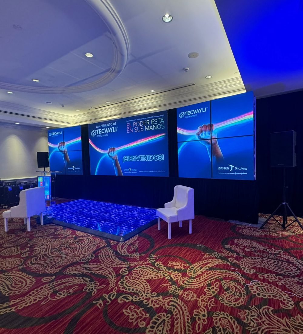 Convención corporativa con pantallas LED montada por SS Producciones en Guanacaste